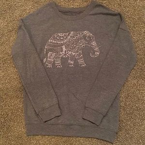 Gray elephant sweater from Zoe + Liv